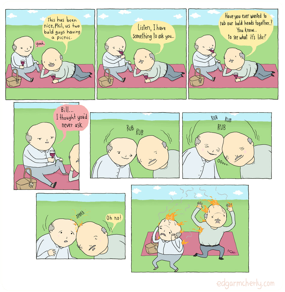 bald people comic